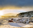 World_92G Beautiful view of the small town Vik, Iceland