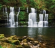 Wales_03 Spring Waterfall in the Brecon Beacons