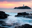 England_51 Godrevy sunset, Cornwall